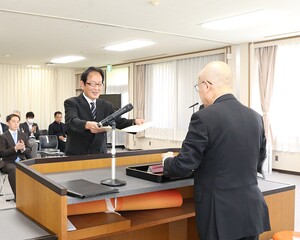 表彰状授与授与